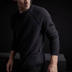 James Perse MID GAUGE CASHMERE SWEATSHIRT Sz 0 XS Mens
